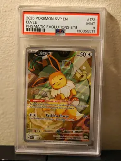 Pokemon SVP Eevee Prismatic Evolution's ETB Promo PSA 9 #173 - Image 1