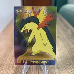 Typhlosion Topps Pokemon TV Animation Edition Johto Series 1 #157 2001 LP/NM - Image 1