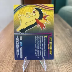 Typhlosion Topps Pokemon TV Animation Edition Johto Series 1 #157 2001 LP/NM - Image 2