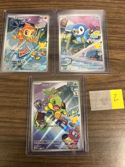Pokemon TCG First Partners Sinnoh Turtwig MEP 040 Piplup 042 Chimchar 041 NM - Image 1