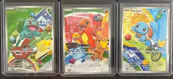 Pokemon First Partner Illustration Collection Series Kanto Gen 1 Starters Set x2 - Image 2
