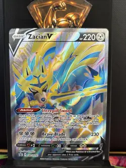 Pokemon TCG Zacian V (Shiny) SWSH292: Sword & Shield Black Star Promo - Image 1