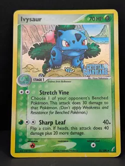 Ivysaur 35/100 Crystal Guardians Reverse Holo Rare Pokemon TCG Nintendo MP - Image 3