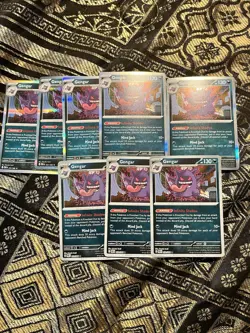 Pokemon TCG Lot Of 8 Gengar 50/88 Perfect Order Rare Holo & Reverse - Image 1