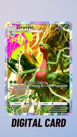 Grovyle Full Art Pulsing Aura Pokemon TCG Pocket 1 Star ⭐ (English) - Image 1