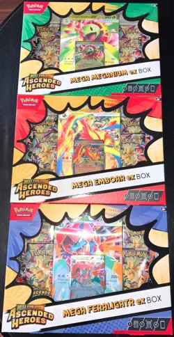 Pokemon TCG Ascended Heroes EX Box 3-Pack (Costco Exclusive Bundle) In Hand NEW - Image 1
