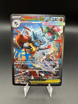 2025 Pokemon Mega Evolution Mega Lucario ex #179/132 Special Illustration Rare - Image 1