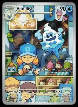 Vanillish 190/182 Holo Illustration Rare Paradox Rift Pokemon Card - Image 1