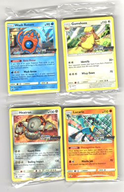 POKEMON TCG ULTRA PRISM 4 OF 4 23-CARD PRERELEASE PACKS UNIQUE FOIL PROMO CARDS - Image 1