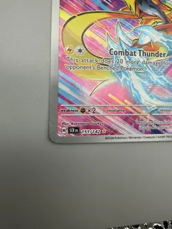 Pokemon Zeraora 151/142 SV07 Stellar Crown Illustration Rare Holo English - Image 5