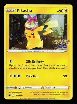 Pikachu SWSH234 Promo Sword & Shield Promo Pokemon Card - Image 1