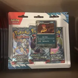 Lot of 20 Pokemon Journey Together SV09 3-Pack Blister with promo - Image 1