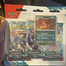 Lot of 20 Pokemon Journey Together SV09 3-Pack Blister with promo - Image 4