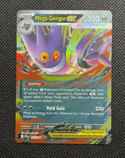 MEGA GENGAR EX 056/094 DOUBLE RARE PHANTASMAL FLAMES POKEMON NM/M - Image 1