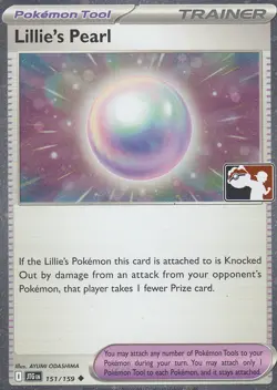 Lillie's Pearl 151/159 Cosmos Holo Pokemon Play! Prize Pack Play Stamp Series 7 - Image 1