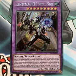 Yu-Gi-Oh Elementar-HELD Nebel-Neos CT15-DE001 Secret Rare Limit. Auflage De NM - Image 1