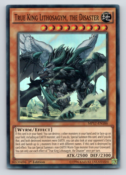 True King Lithosagym, The Disaster - MP17-EN186 - Super Rare 1st Edition Yugioh - Image 1