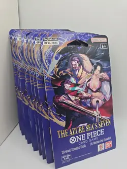 Lot Of 10 Pack One Piece OP14-EB04 The Azure Sea’s Seven Sleeved Booster / New - Image 1