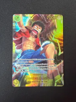 Monkey.D.Luffy OP15-119 Secret Rare Adventure on Kami's Island One Piece Foil NM - Image 1