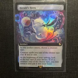 MTG *Herald’s Horn Foil X1* (NM) Buy A Box Promo Final Fantasy Magic - Image 1