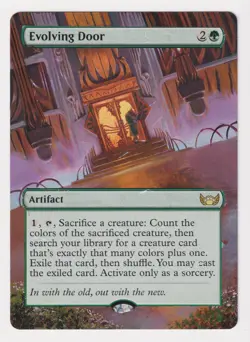 Altered Evolving Door LP MTG Magic Hand Painted Unique Custom Extended Art Rare! - Image 1