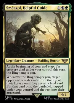 1x Smeagol, Helpful Guide - Foil NM Eng MTG - LOTR: Tales of Middle Earth - Image 1