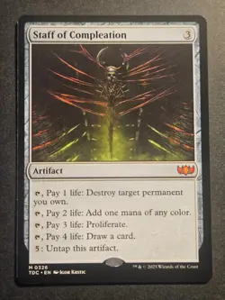 Staff of Compleation M Commander: Tarkir: Dragonstorm 0326 NM - Image 1