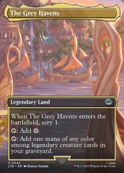 1x The Grey Havens - Foil Extended Art NM Eng MTG - LOTR: Tales of Middle Earth - Image 1