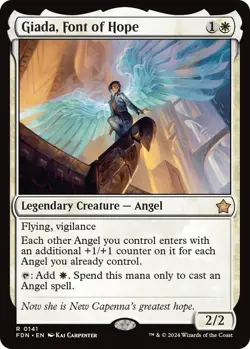 NM Giada, Font of Hope, MTG, Foundations, Magic the Gathering, 141 - Image 1