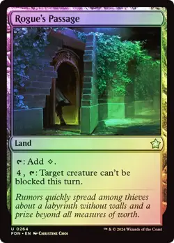 NM Foil Rogue's Passage, MTG, Foundations, Magic the Gathering, 264 - Image 1