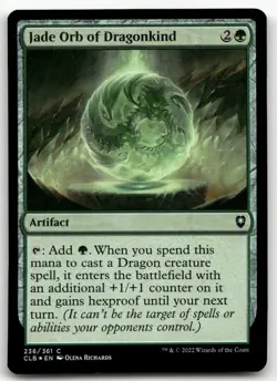 Jade Orb of Dragonkind #236 (Foil) (NM) Baldur's Gate CLB Magic MTG - Image 1