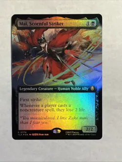 Mai, Scornful Striker (Extended Art) Avatar: The Last Airbender Foil - Image 1