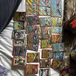 Pokemon Tins with Full Arts and Ex Cards From Various Sets Bulk Included Sleeves - Image 2