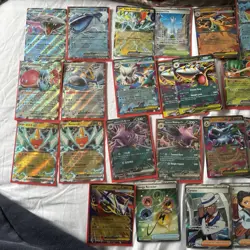 Pokemon Tins with Full Arts and Ex Cards From Various Sets Bulk Included Sleeves - Image 3