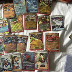 Pokemon Tins with Full Arts and Ex Cards From Various Sets Bulk Included Sleeves - Image 5