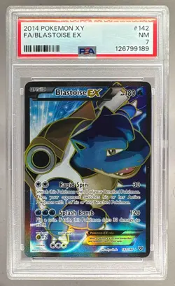 2014 Pokemon XY 142 Blastoise EX PSA 7 126799189 - Image 1