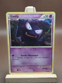HP Pokemon Gastly 63/102 Common HGSS Triumphant - Image 1