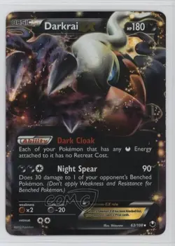 Darkrai EX Pokemon Black & White Dark Explorers #63 - Image 1