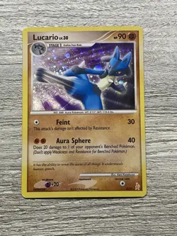 Pokemon Lucario 3/11 Diamond & Pearl Lucario Trainer Kit Holo - EX/NM Near Mint - Image 1
