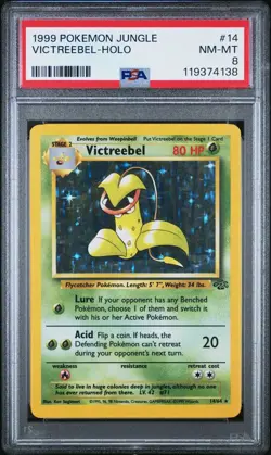 PSA 8 - Pokemon Jungle Victreebel 14/64 Holo - NEW CERT - Image 3