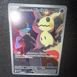 Pokemon Team Rocket's Mimikyu 238/217 Me: Ascended Heroes Holo NM - Image 3