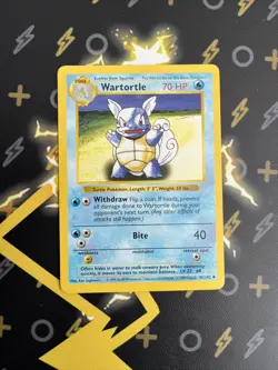 Wartortle 42/102 Uncommon Pokemon 1999 WOTC Unlimited Base Set Near Mint NM 🔥 - Image 1