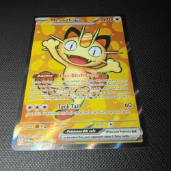 Pokemon Meowth EX 107/088 ME03: Perfect Order Full Art Holo NM - Image 2