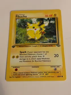 PIKACHU POKEMON 1ST EDITION JUNGLE 60/64 NEVER PLAYED - Image 1