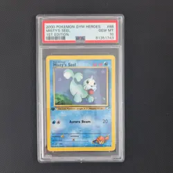 Pokemon PSA 10 Misty’s Seel 1st Edition Gym Heroes 88/132 POP112 - Image 2