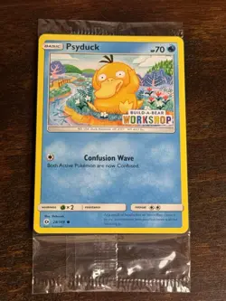 2017 Pokemon—Psyduck #028/149 MCAP—Promo Holo (Build-A-Bear Workshop)(Sealed) - Image 1