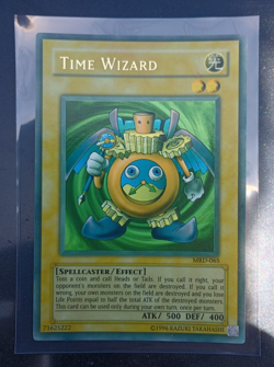 Yu-Gi-Oh! TCG Time Wizard Ultra Rare Unlimited MRD-065 MISPRINT MAX Faded - NM - Image 1