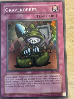 1996 Yugioh! Graverobber PSV-008 Holo Rare 1st Edition - Image 2