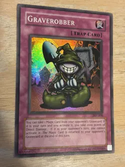 1996 Yugioh! Graverobber PSV-008 Holo Rare 1st Edition - Image 3