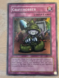 1996 Yugioh! Graverobber PSV-008 Holo Rare 1st Edition - Image 5
